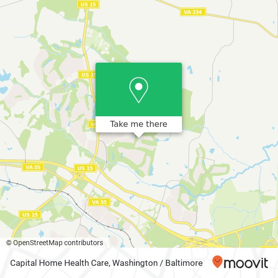 Capital Home Health Care map