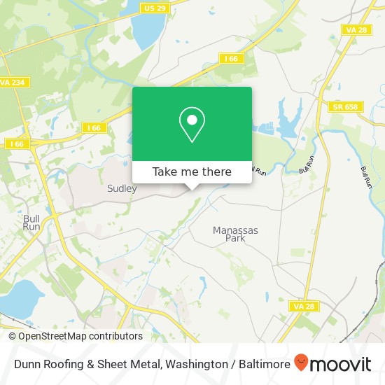 Mapa de Dunn Roofing & Sheet Metal