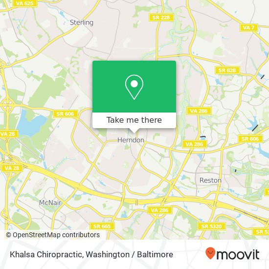 Khalsa Chiropractic map