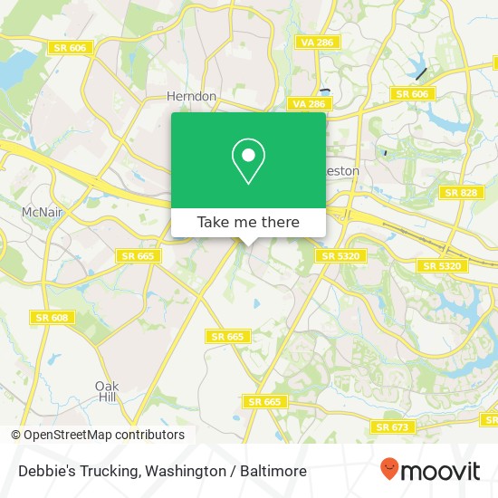 Mapa de Debbie's Trucking