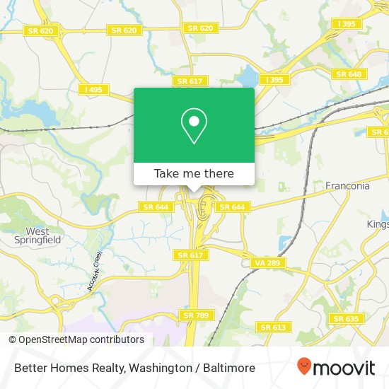 Better Homes Realty map