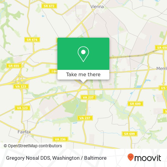 Gregory Nosal DDS map