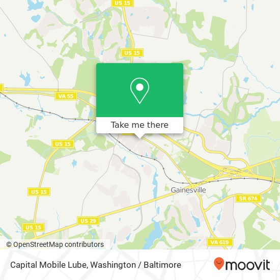 Capital Mobile Lube map