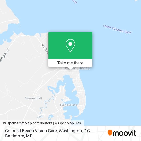 Colonial Beach Vision Care map