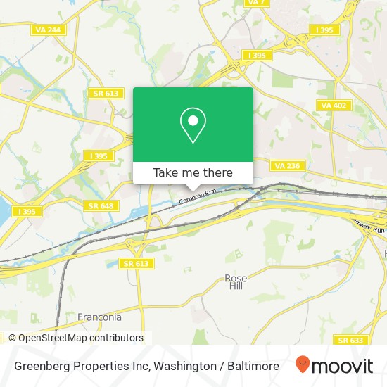 Greenberg Properties Inc map