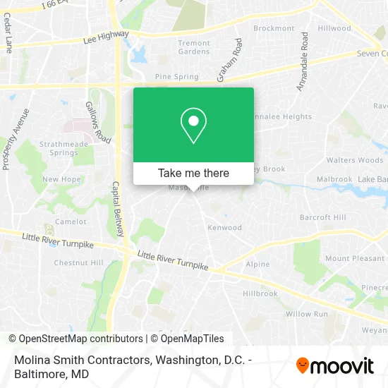 Molina Smith Contractors map