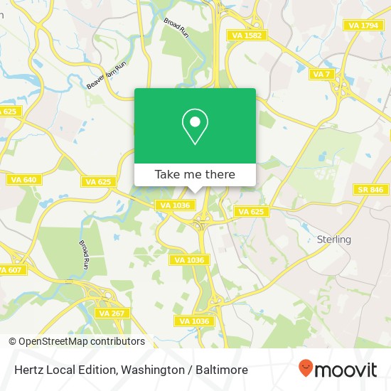 Hertz Local Edition map