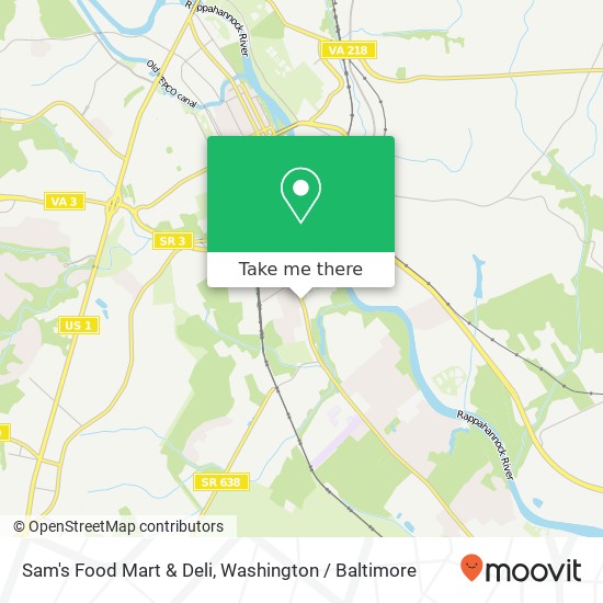 Sam's Food Mart & Deli map