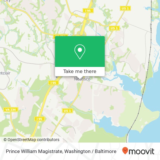 Mapa de Prince William Magistrate