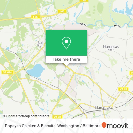 Popeyes Chicken & Biscuits map