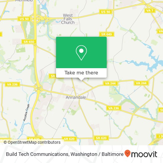 Build Tech Communications map