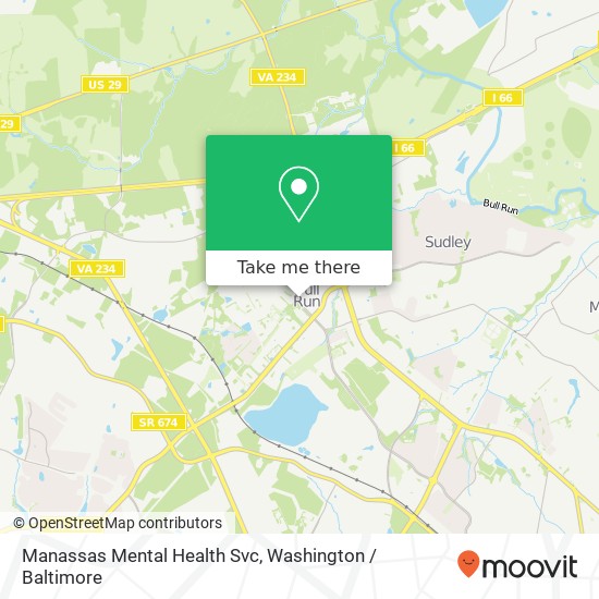 Mapa de Manassas Mental Health Svc