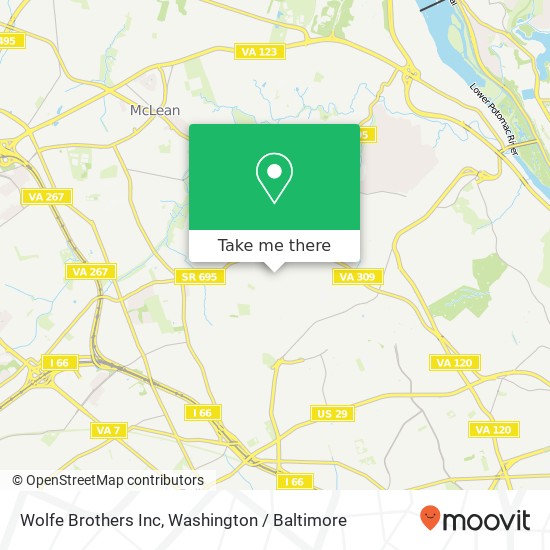 Mapa de Wolfe Brothers Inc