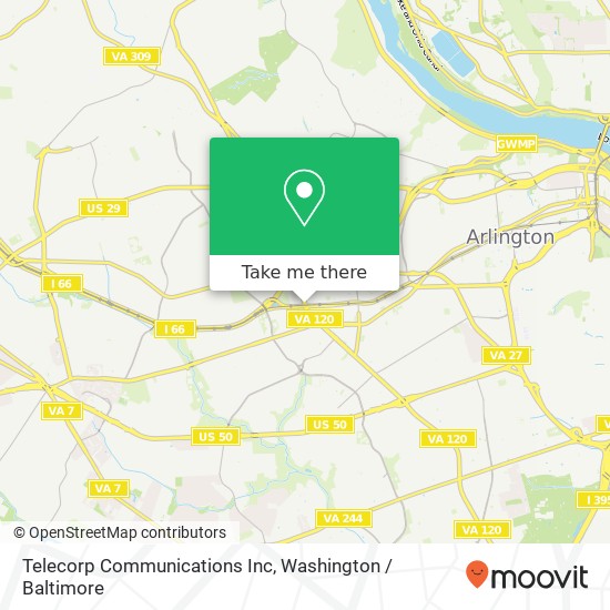 Telecorp Communications Inc map