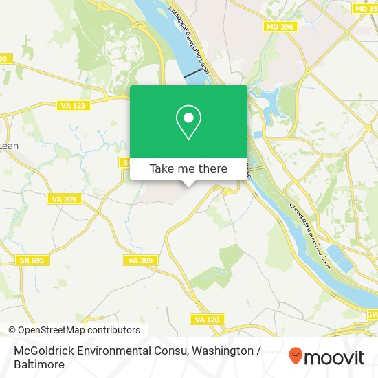 Mapa de McGoldrick Environmental Consu
