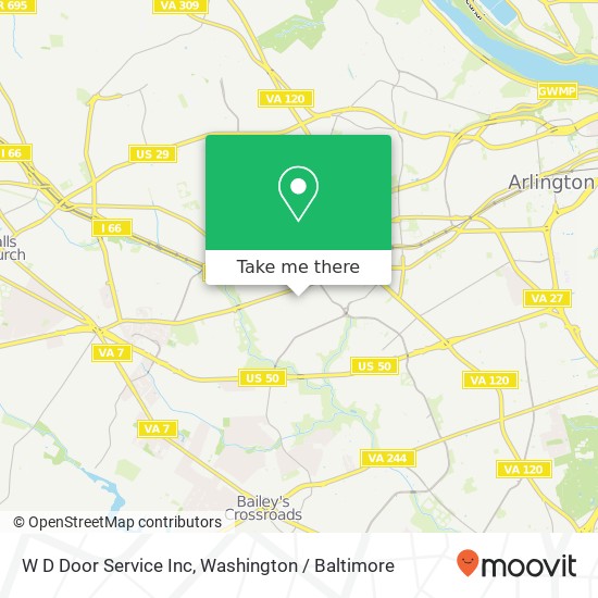 Mapa de W D Door Service Inc
