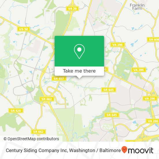 Century Siding Company Inc map