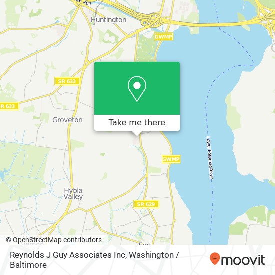 Reynolds J Guy Associates Inc map