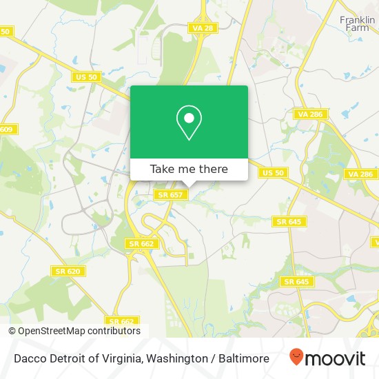 Mapa de Dacco Detroit of Virginia