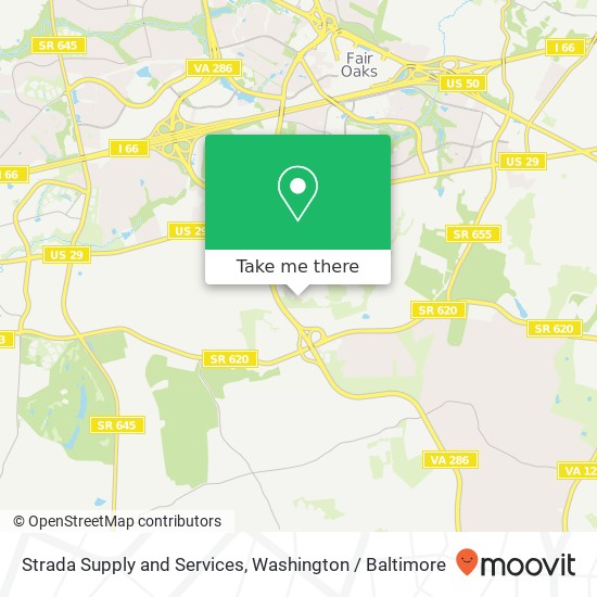 Strada Supply and Services map