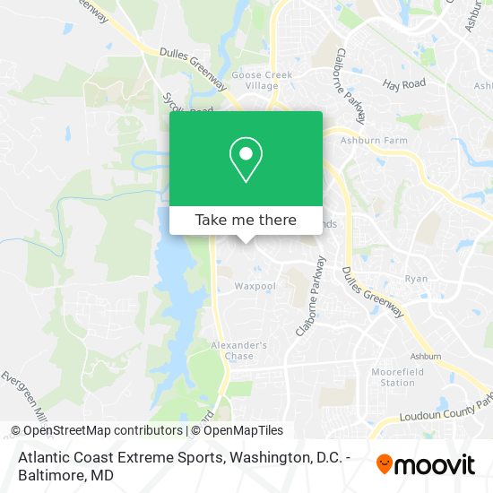 Atlantic Coast Extreme Sports map