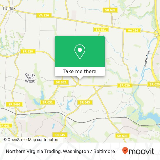 Northern Virginia Trading map