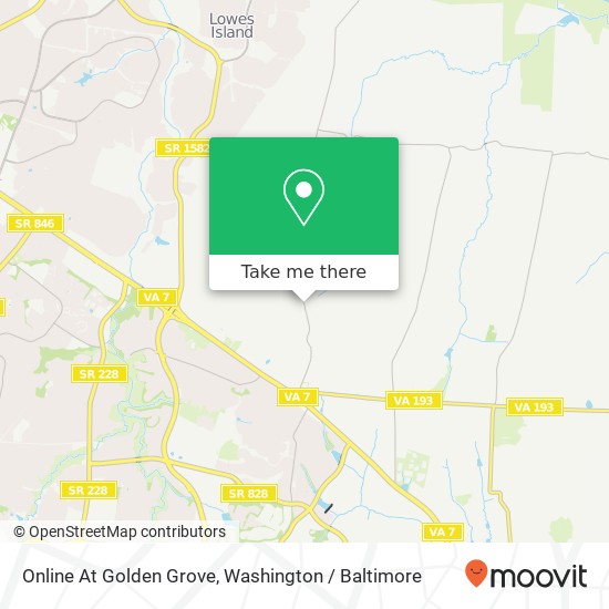 Online At Golden Grove map