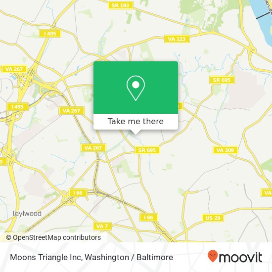 Moons Triangle Inc map