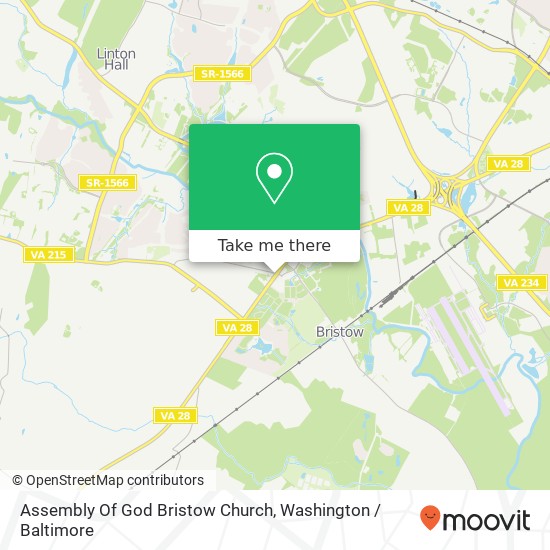 Mapa de Assembly Of God Bristow Church