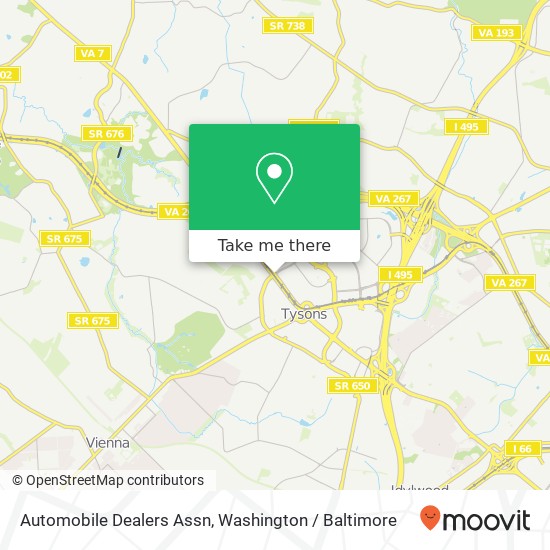 Automobile Dealers Assn map