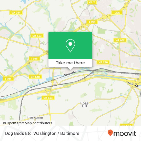 Dog Beds Etc map