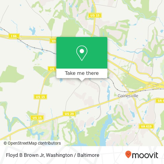 Mapa de Floyd B Brown Jr