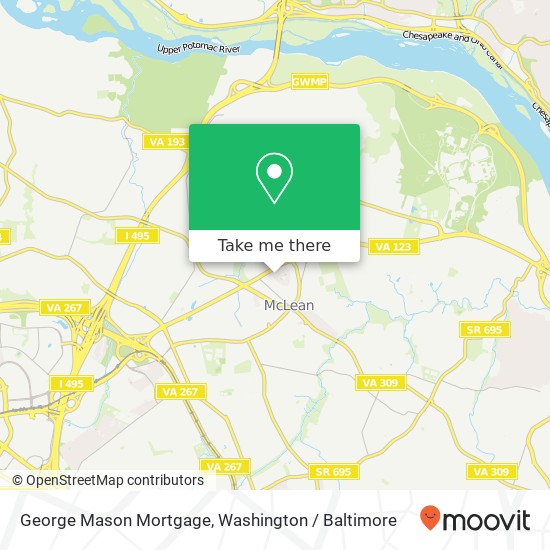 Mapa de George Mason Mortgage