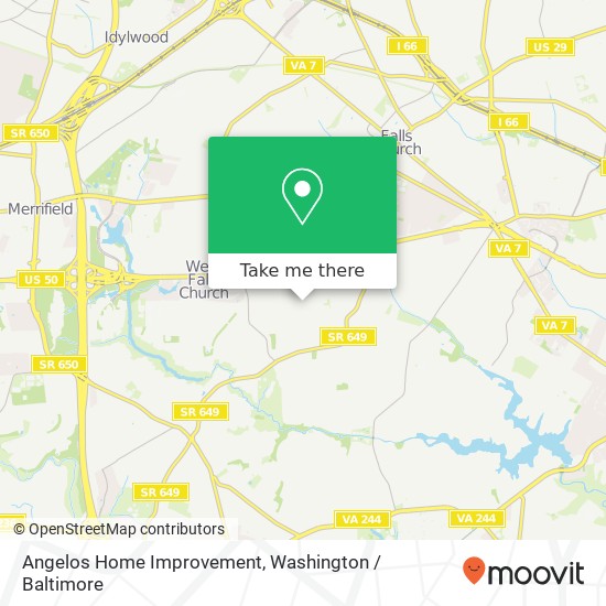 Mapa de Angelos Home Improvement