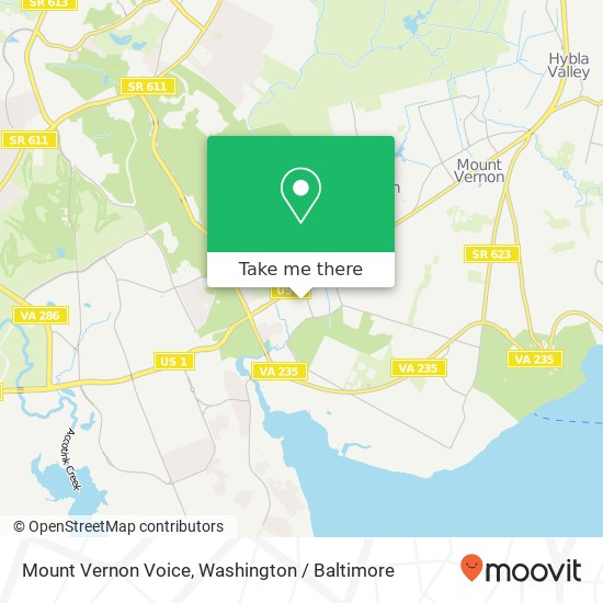 Mapa de Mount Vernon Voice