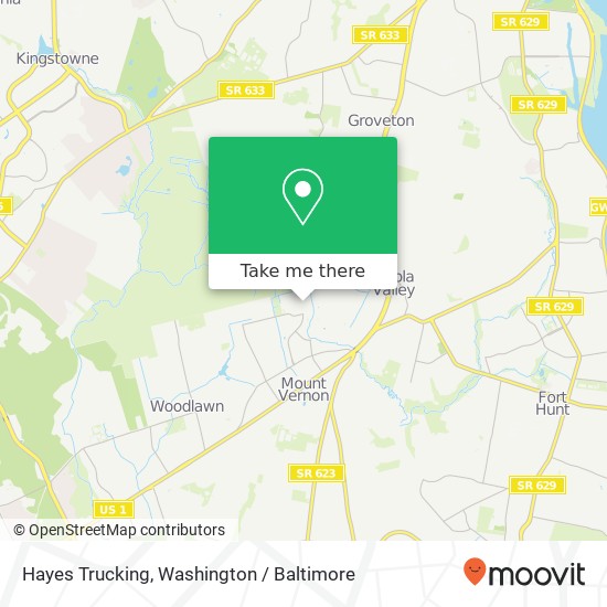 Mapa de Hayes Trucking