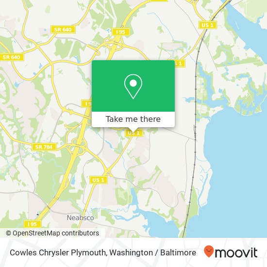 Cowles Chrysler Plymouth map