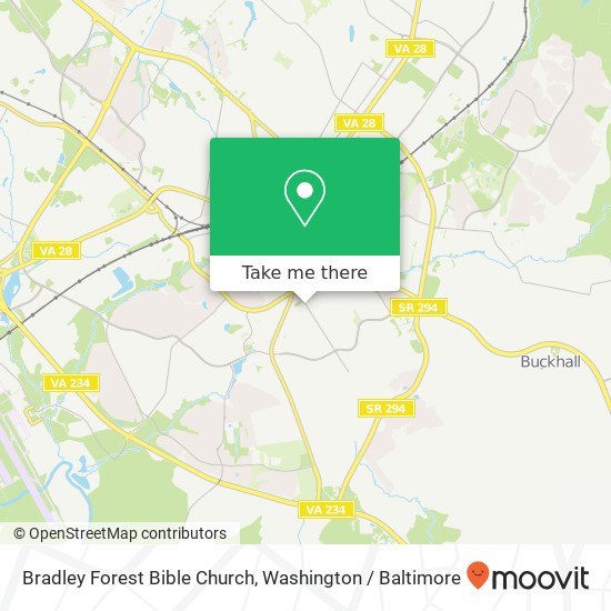 Bradley Forest Bible Church map