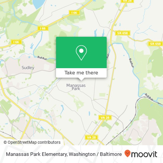 Manassas Park Elementary map