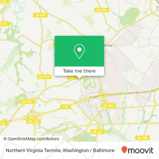 Northern Virginia Termite map