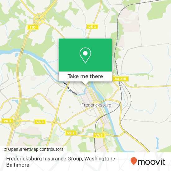 Fredericksburg Insurance Group map