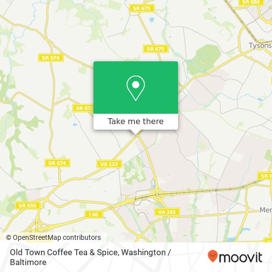 Mapa de Old Town Coffee Tea & Spice