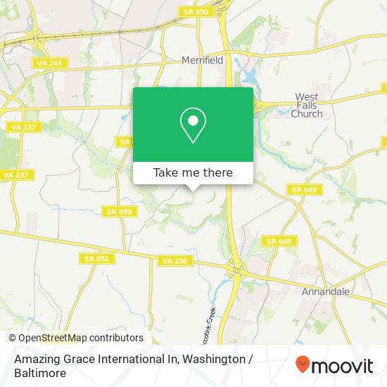 Amazing Grace International In map