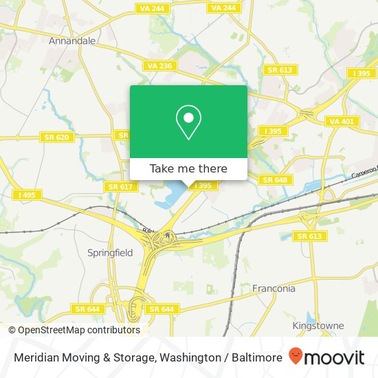 Mapa de Meridian Moving & Storage