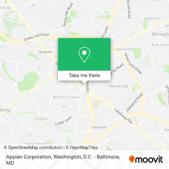Mapa de Appian Corporation