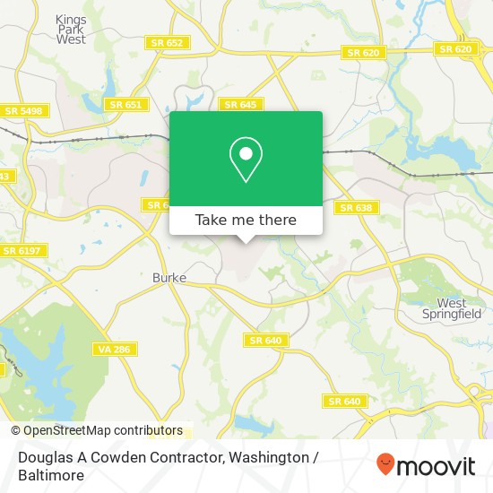 Mapa de Douglas A Cowden Contractor