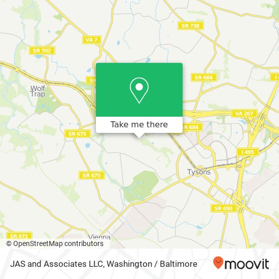 Mapa de JAS and Associates LLC