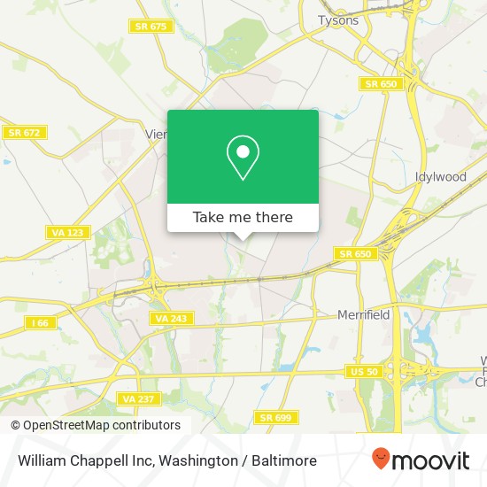 Mapa de William Chappell Inc