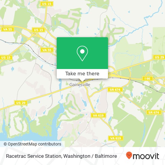 Racetrac Service Station map