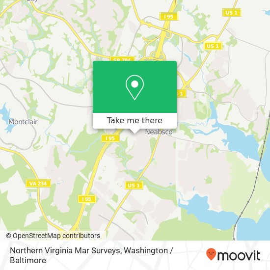 Northern Virginia Mar Surveys map